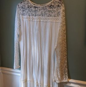 Off white boho tunic